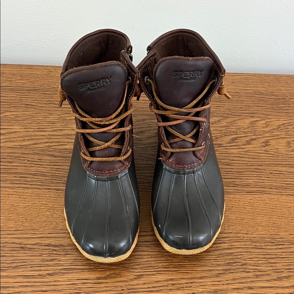 Sperry‎ Women’s Black and Brown Rain Boots